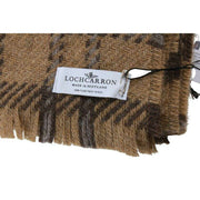 Locharron of Scotland Bracken Lochaber British Wool Blanket - Pearl Cream/Beige
