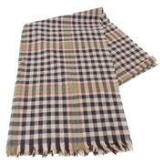 Locharron of Scotland Brock Burns Antique Luxury Fine Wool Stole - Beige/Brown