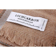 Locharron of Scotland Brock Stewart Dress Eden Luxury Scarf - Beige/Orange