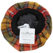 Locharron of Scotland Buchannan Antique Lambswool Tam - Röd/Gul/Grön