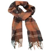 Locarron of Scotland Darwin Chisholm Hunting Lambswool Scarf - Brun