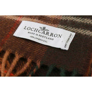Locarron of Scotland Darwin Chisholm Hunting Lambswool Scarf - Brun