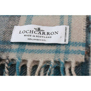 Locarron of Scotland Darwin Gordon Klänning Lammullssjal - Blågrön