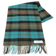 Locharron of Scotland Darwin Gunn Antique Tartan Oversized Lambswool Scarf - Blue/Green