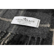 Locharron från Skottland Darwin Macrae Hunting Lambswool Scarf - Grå
