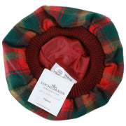 Locarron of Scotland Maple Leaf Lambswool Tam - Röd/Grön