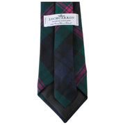 Locarron of Scotland Reiver Baird Modern Tartan Tie - Marin/mörkgrön