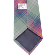 Locharron of Scotland Reiver Hame Tartan Wool Tie - Green/Blue/Purple