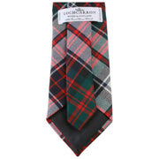 Locharron of Scotland Revier MacDonald Dress Modern Tartan Tie - Vit/röd/mörkgrön