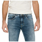 MAC Jeans Arne Recycled Denim Jeans - Mellanblå Äkta Begagnad