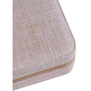 Maison Scarlett Corinne Linen Travel Jewellery Box - Pink