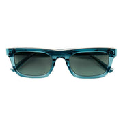 MessyWeekend New Dylan Sunglasses - Monochrome Blue/Gradient Green