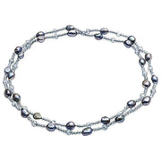 Pearls of the Orient Baroque Pearl and Crystal Halsband - Svart