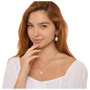 Pearls of the Orient Keishi Large Pearl Pendant Halsband - Guld/Vit