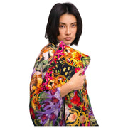 Powder Botanical Kaleidoscope Quilted Velvet Wash Bag - Flerfärgad
