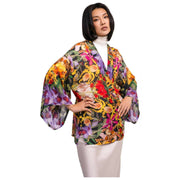 Powder Botanical Kaleidoscope Short Kimono Jacket - Multi