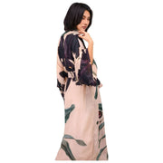 Powder Midnight Orchid Long Kimono Klänning - Vit