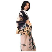 Powder Midnight Orchid Long Kimono Klänning - Vit