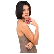 Powder Round Velvet Mouse Smyckeskrin - Rosa
