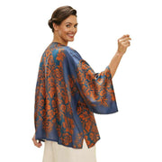 Powder Tapestry Kimono Jacket - Denim Blue