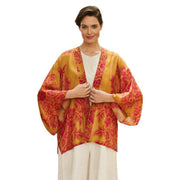 Powder Tapestry Kimono Jacket - Mustard