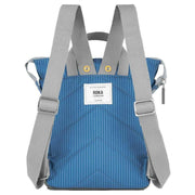 Roka Bantry B Medium Recycled Canvas Backpack - Medium Wash Denim Blue