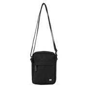 Roka Bond All Black Recycled Canvas Crossbody Bag - Ash Black