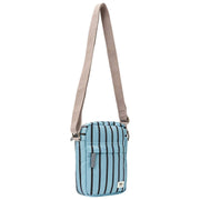 Roka Bond Recycled Canvas Crossbody Bag - Blue Stripe