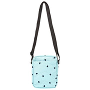 Roka Bond Recycled Canvas Crossbody Bag - Blå/Blå hjärtan