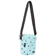 Roka Bond Recycled Canvas Crossbody Bag - Blå/Blå hjärtan