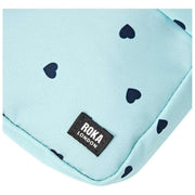 Roka Bond Recycled Canvas Crossbody Bag - Blå/Blå hjärtan