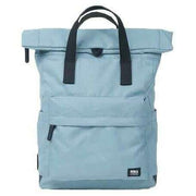 Roka Canfield B Medium Black Label Recycled Canvas Backpack - London Fog Blue