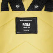 Roka Canfield B Medium Black Label Recycled Nylon Backpack - Bamboo Yellow