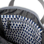 Roka Canfield B Medium Denim Rain Recycled Canvas Backpack - Blue/White