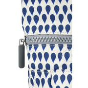 Roka Canfield B Medium Denim Rain Recycled Canvas Backpack - Blue/White