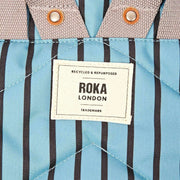Roka Canfield B Medium Recycled Canvas Ryggsäck - Blue Stripe