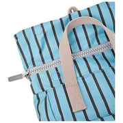 Roka Canfield B Liten Återvunnen Canvas Ryggsäck - Blue Stripe