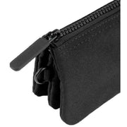 Roka Carnaby All Black Small Recycled Canvas Wallet - Ash Black