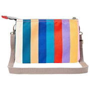 Roka Carnaby XL Återvunnen Canvas Crossbody-väska - Wide Stripe Multi-colour
