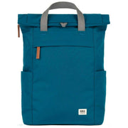 Roka Finchley A Medium Recycled Canvas Backpack - Sapphire Blue