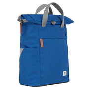 Roka Finchley A Small Sustainable Canvas Backpack - Galactic Blue