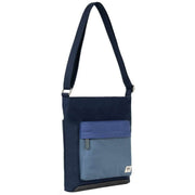 Roka Kennington B Medium Indigo Tonal Recycled Canvas Crossbody Bag - Indigo Purple