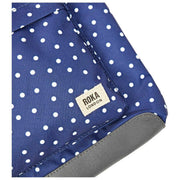 Roka Kennington B Medium Recycled Canvas Crossbody Bag - Marinblå Polka Dot