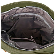 Roka Kennington B Medium Recycled Nylon Crossbody Bag - Gräslöksgrön