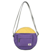 Roka Paddington B Creative Waste Two Tone Recycled Canvas Crossbody Bag - Imperial Purple/Bamboo Yellow