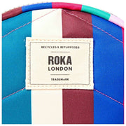 Roka Paddington B Recycled Canvas Crossbody-väska - Wide Stripe Multi-colour