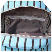 Roka Willesden B Large Crossbody-väska i återvunnen canvas - blå rand