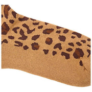 Roka Wimbledon Crew Socks - Savannah Leopard Sand Beige