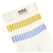 Roka Windosr Stripe Crew Socks - Sommargul/Tistel