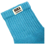 Roka Windsor Solid Crew Socks - Adriatic Blue